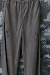 Mutedance 24 Autumn and Winter Loose Silk Cashmere Flower Dye Trousers MD-MD24FW51-SAND MD24FW50